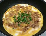 簡単❤肉豆腐の卵とじ♪作り方8写真