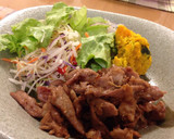 簡単！豚のしょうが焼き風〜♪作り方5写真