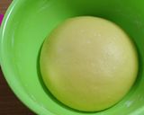 カボチャ生地の豆乳カスタードクリームパン作り方16写真