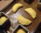 カボチャ生地の豆乳カスタードクリームパン作り方23写真