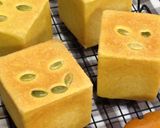 カボチャ生地の豆乳カスタードクリームパン作り方27写真