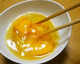 粉豆腐入り玉子焼き作り方2写真