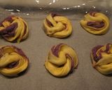 紫芋のねじりあんぱん作り方10写真