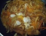小さいフライパンで作る☆油揚げの卵とじ丼作り方5写真