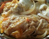 小さいフライパンで作る☆油揚げの卵とじ丼作り方7写真