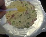 粉豆腐で、ベーコンとねぎのチヂミ風作り方4写真