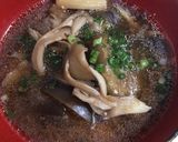 ナスと舞茸のコク旨味噌汁(赤出し)作り方2写真