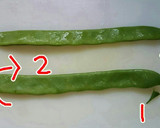 【 麺つゆで】豚ひき肉といんげんの炒め物作り方1写真