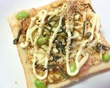 粉豆腐×なめたけ❂ふんわり和トースト作り方8写真