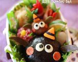 簡単♪まっくろくろすけハロウィンキャラ弁作り方4写真
