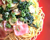 ベーコンときのこの和風パスタ作り方2写真
