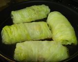 粉豆腐入り！ヘルシー和風ロールキャベツ作り方4写真