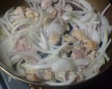 玉ねぎとチキンのオイマヨ炒め～♪作り方3写真