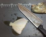 本カワハギの刺身と肝醤油σ(^_^;)作り方5写真