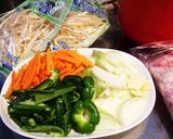 野菜モリモリ変わり焼きそば。作り方1写真