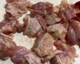 青梅の種応用編『梅の照り焼きチキン』作り方1写真