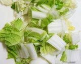 豚バラと白菜とネギの味噌炒め作り方1写真