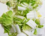 豚バラと白菜とネギの味噌炒め作り方1写真