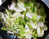 豚バラと白菜とネギの味噌炒め作り方5写真