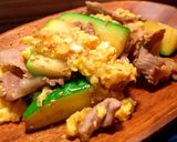 ズッキーニと卵と豚の炒め物♪作り方7写真