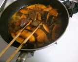 簡単！かぼちゃと牛肉の 甘辛炒め(^v^作り方4写真