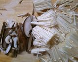 水菜と白滝、きのこのピリ辛中華スープ♪作り方1写真