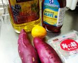 煮崩れしにくいサツマイモのレモン煮♬｡.作り方1写真