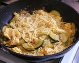 たまごとズッキーニの醤油風味のパスタ♪作り方7写真