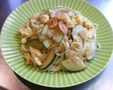 たまごとズッキーニの醤油風味のパスタ♪作り方8写真