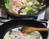 かぼちゃニョッキの鶏肉クリームソースのせ作り方8写真