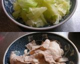 簡単！豚バラ肉とキャベツの中華風サラダ作り方2写真