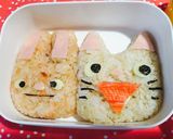 簡単!キャラ弁!ノンタン♡うさぎ作り方9写真