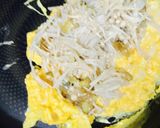 ザーサイネギだれ 卵とエノキ炒め❤️作り方3写真