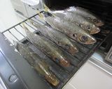まとめて６尾！！尾がキレイ☆鯵の塩焼き♪作り方2写真