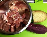 ✱鶏肉さつまいも・れんこんの甘辛照り焼き作り方1写真