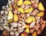 ✱鶏肉さつまいも・れんこんの甘辛照り焼き作り方6写真