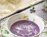 ハロウィンに☆紫芋の塩麹スープ♫作り方4写真