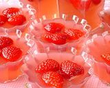 いちごジャム作りで★綺麗★いちご水ゼリー作り方9写真