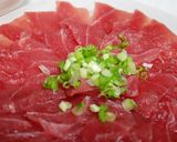 簡単オリーブオイルソースで鮪を美味しく！作り方1写真