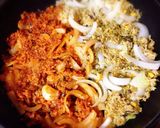 石焼ビビンバ風炒飯〜フライパンでサーブ♪作り方1写真