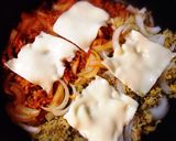 石焼ビビンバ風炒飯〜フライパンでサーブ♪作り方3写真