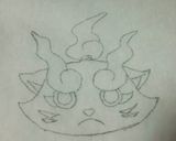 キャラ弁♡妖怪ウォッチ　ししコマ作り方1写真