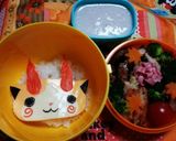 キャラ弁♡妖怪ウォッチ♡ジバコマ作り方7写真