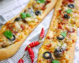 お洒落ランチ♪トマト生地でスリムピザ作り方11写真