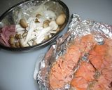 ☆簡単サーモンのｸﾘｰﾑﾊﾟｽﾀ☆作り方1写真