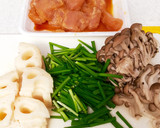 れんこんとしめじの鶏ささみ炒め作り方1写真