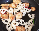 れんこんとしめじの鶏ささみ炒め作り方3写真