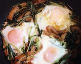 シャキシャキ水菜の巣ごもり卵作り方7写真