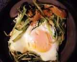 シャキシャキ水菜の巣ごもり卵作り方8写真