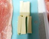 豚薄切り肉のさつまいもとチーズの肉巻き作り方2写真